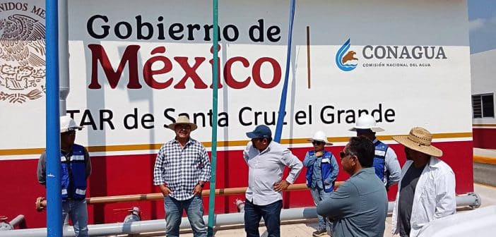 Plantas de tratamiento de San Miguel Zapotitlán y Santa Cruz El Grande entran en etapa final