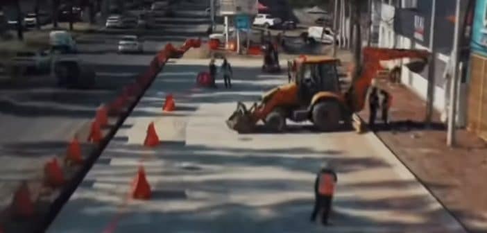 Carretera a Chapala registra avance en la pavimentación de carriles laterales frente al aeropuerto