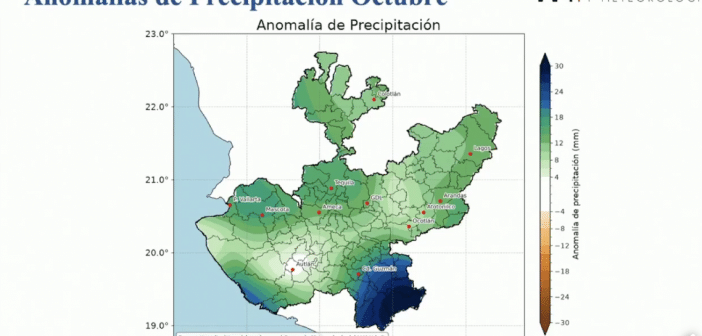 Octubre podría registrar lluvias por encima del promedio en Jalisco por influencia de El Niño