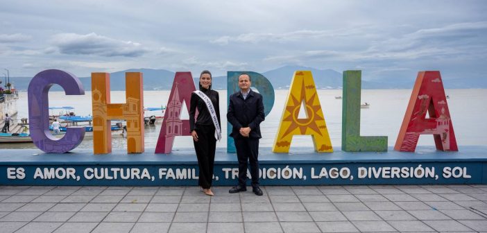 Chapala recibe a María Vargas, Miss Universo México, para promover los atractivos de la Ribera